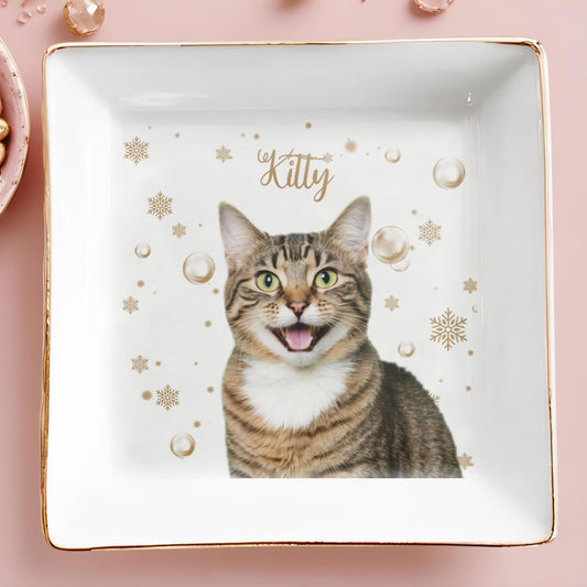 Charming Kitty Decorative Jewelry Dish