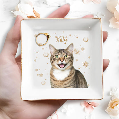 Charming Kitty Decorative Jewelry Dish