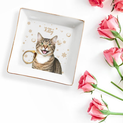 Charming Kitty Decorative Jewelry Dish