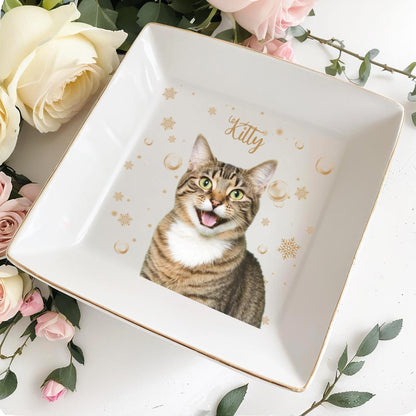 Charming Kitty Decorative Jewelry Dish