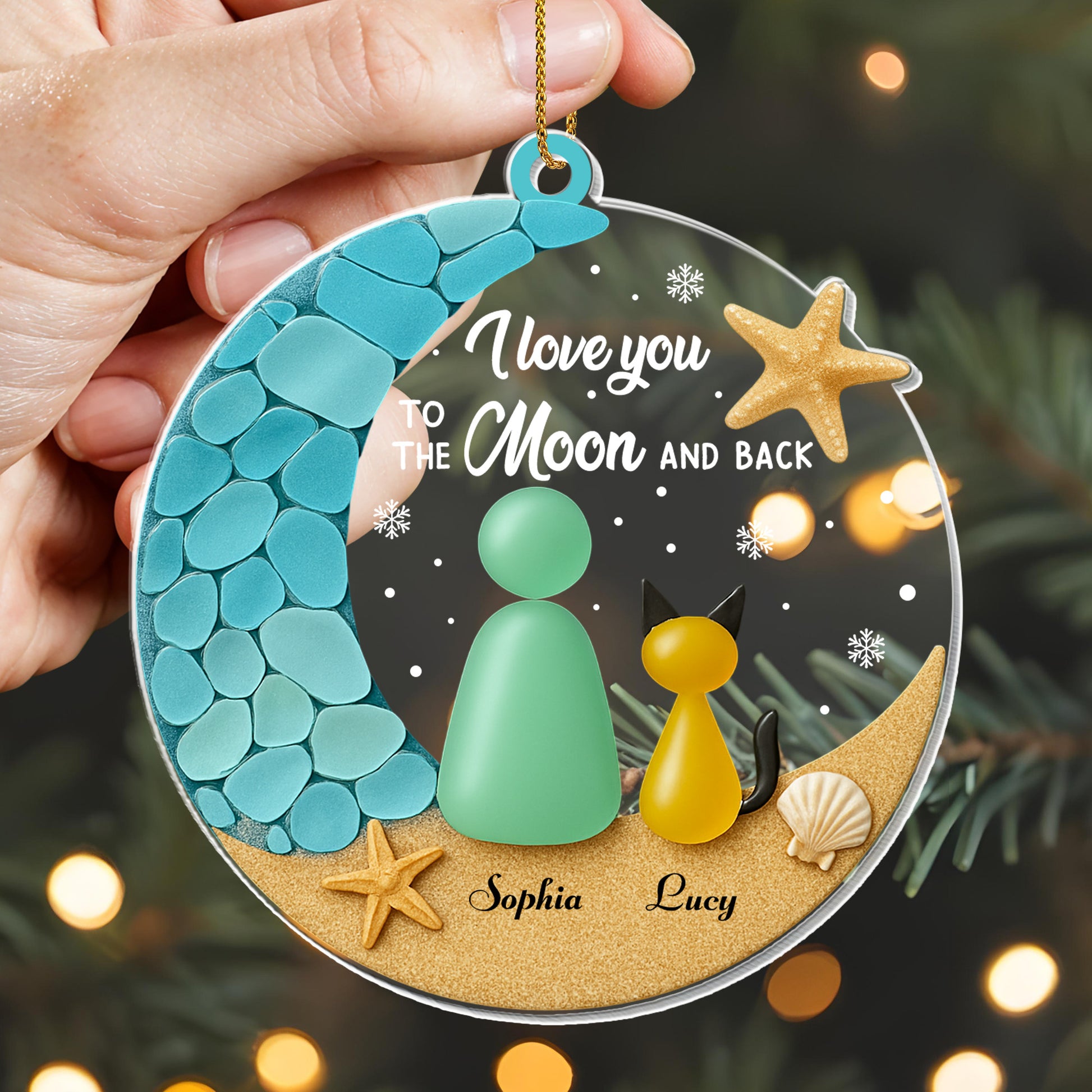 I Love You To The Moon And Back With Moon And Stars