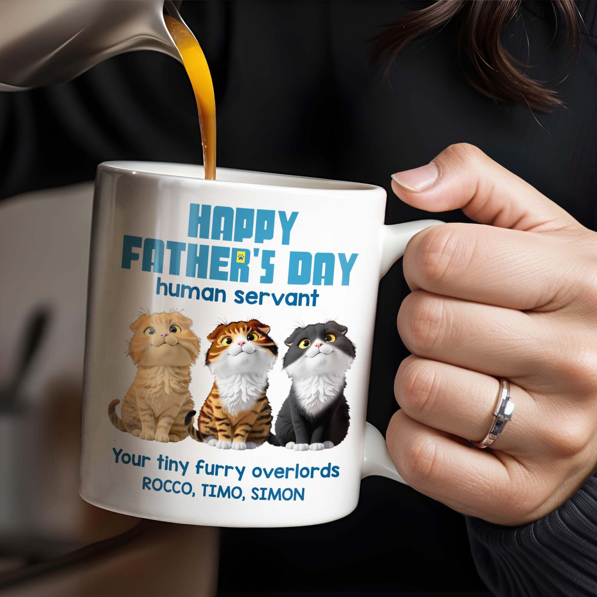Happy Father's Day Human Servant, Your Tiny Furry Overlords, Cats