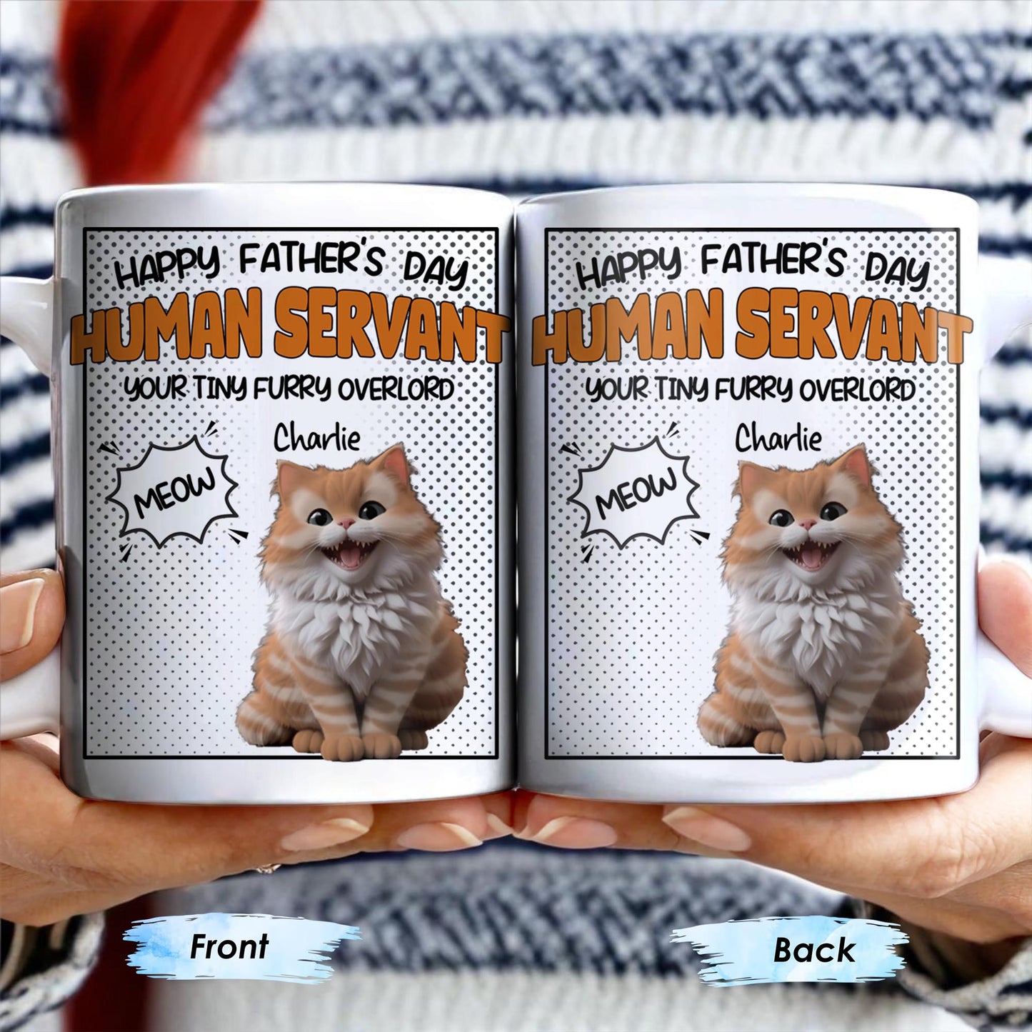 Happy Father's Day Human Servant, Your Tiny Furry Overlord