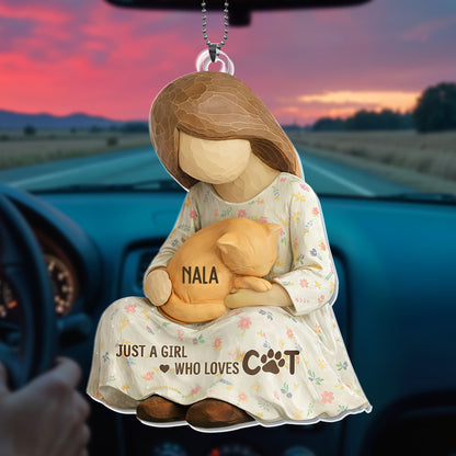 Just A Girl Who Loves Cats Ornament