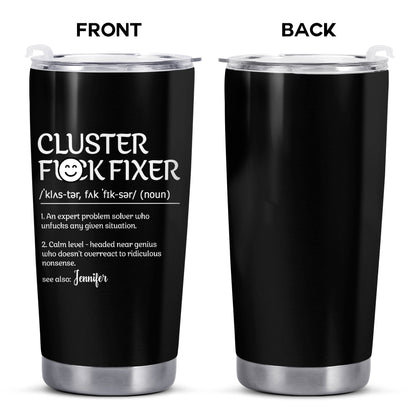 Expert Problem Solver Stainless Steel Tumbler - Personalized Custom Stainless Steel Tumbler 20oz 30oz - COL009_TB