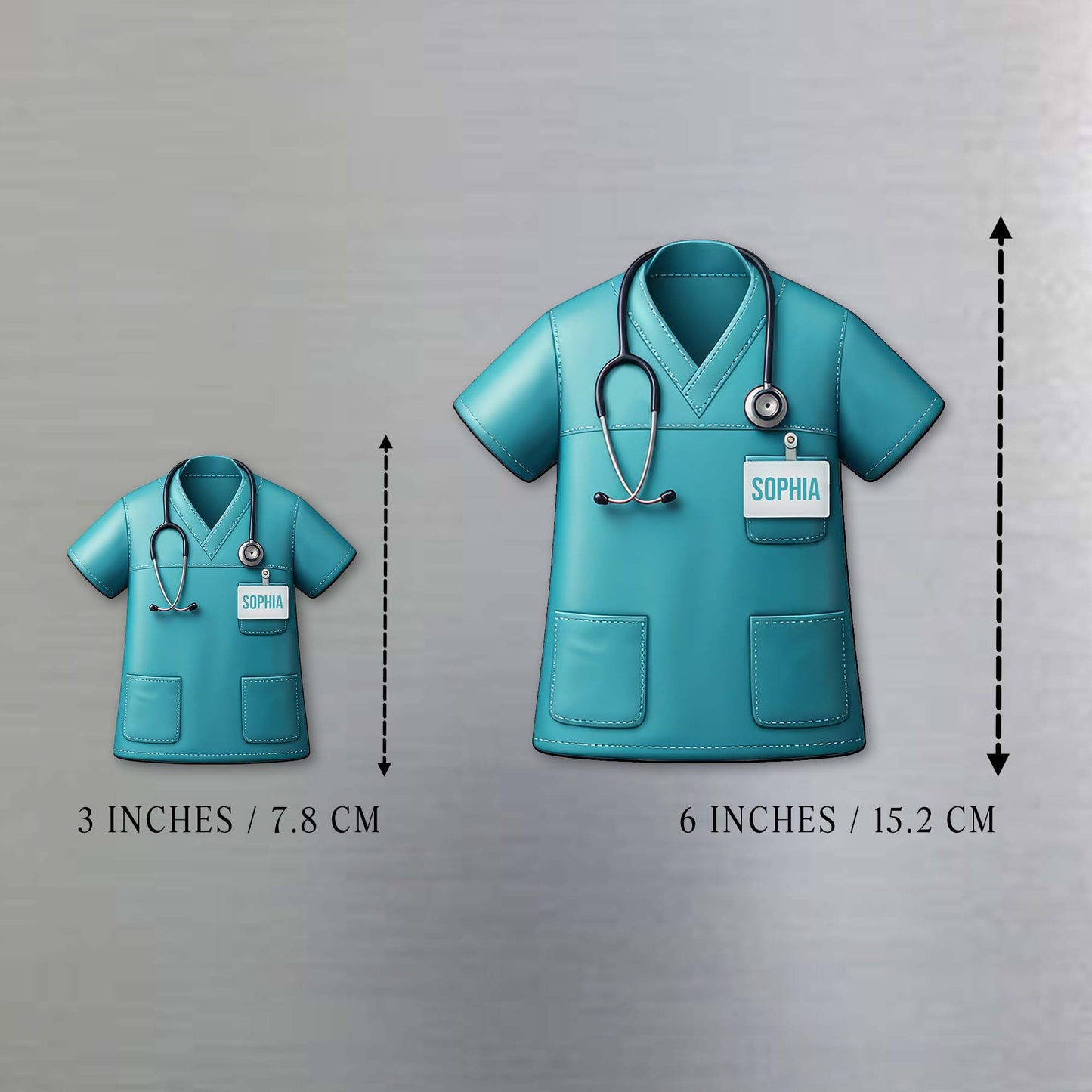 Customize Your Nurse Scrub With Stethoscope And Name Tag