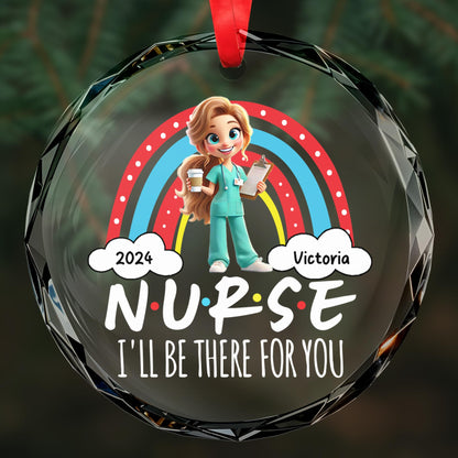 Nurse I'll Be There For You With Coffee Cup And Clipboard