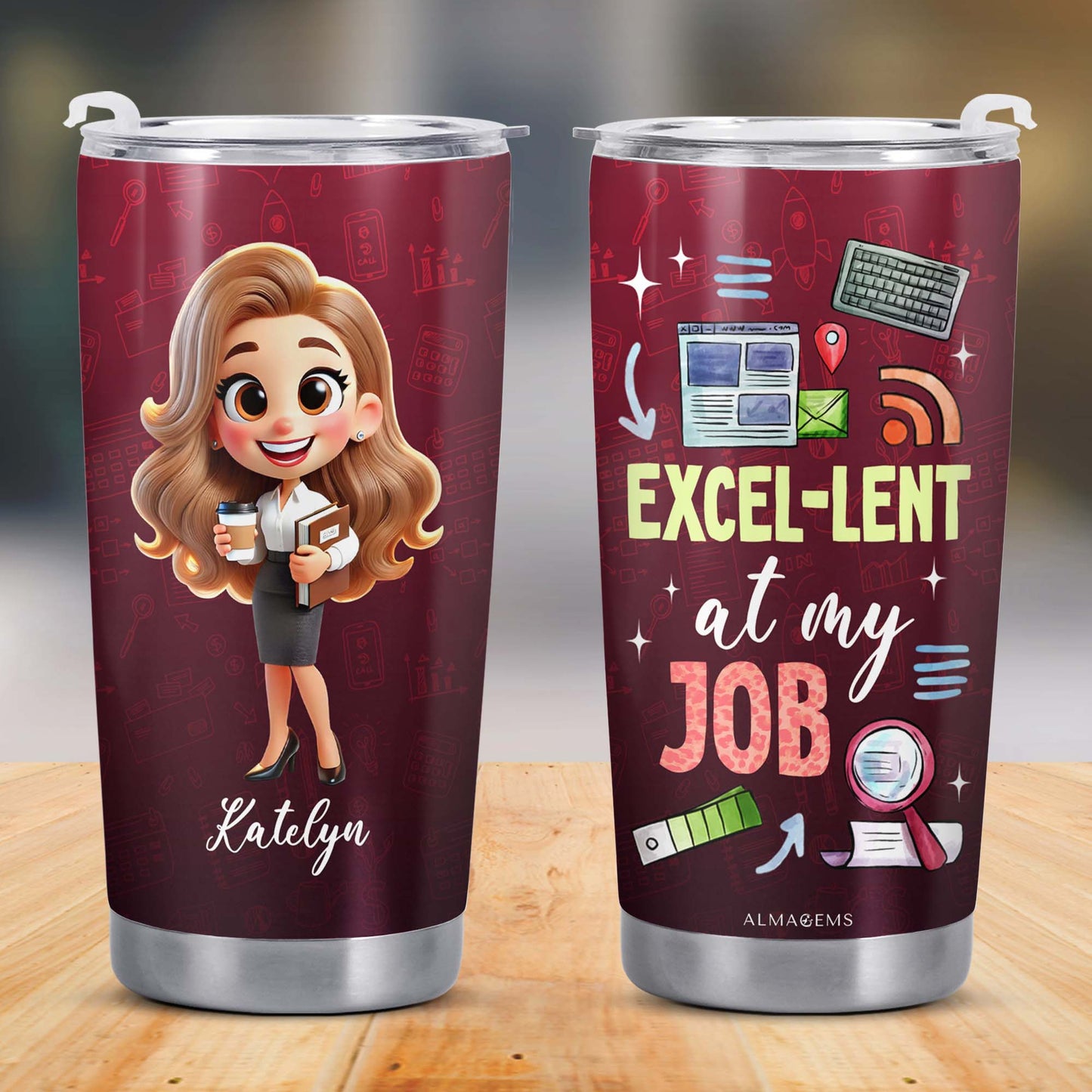 Excel-lent At My Job Office Champions Tumbler