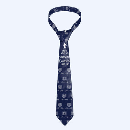 Dress For Success Sleek Professional Monogrammed Tie