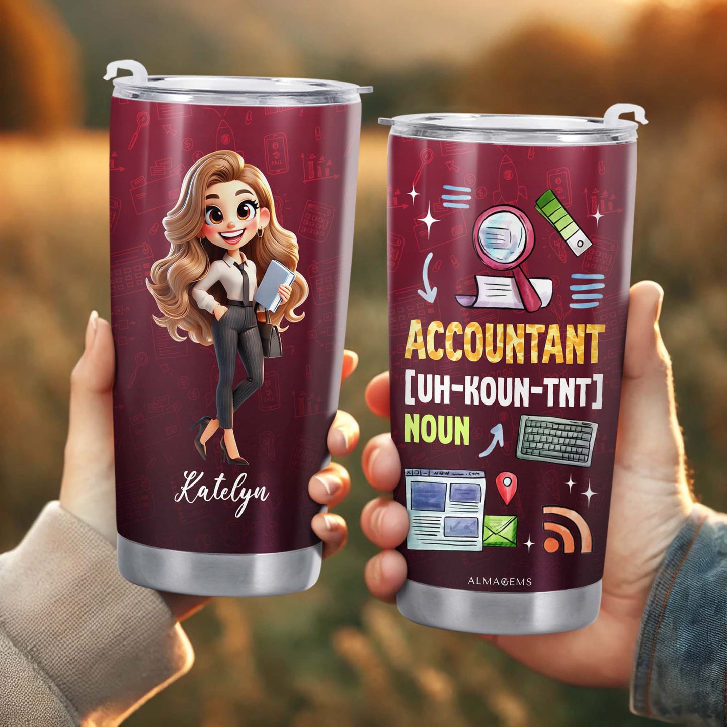 Accountant Definition Cartoon Design Tumbler