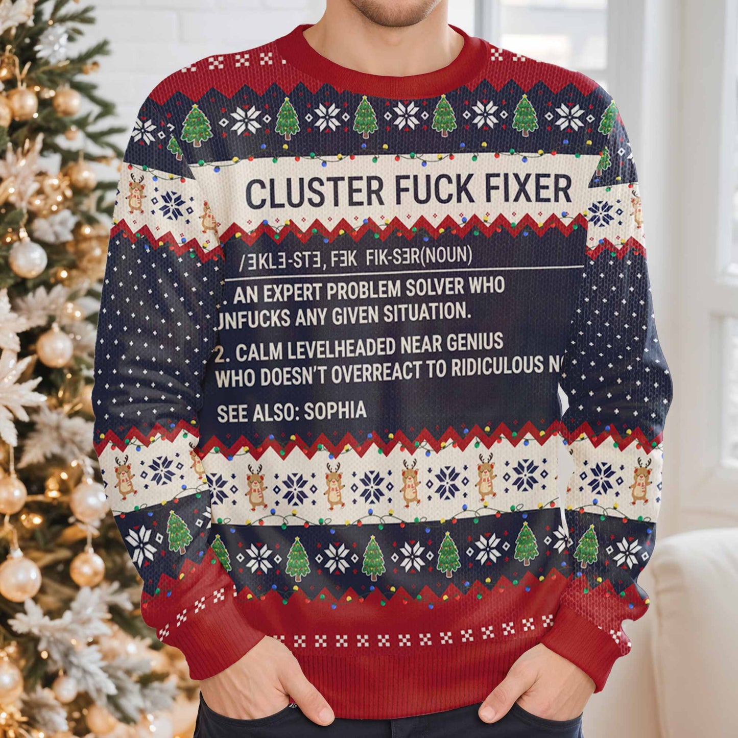 Expert Problem Solver, Christmas Trees Snowflakes Stars Reindeer