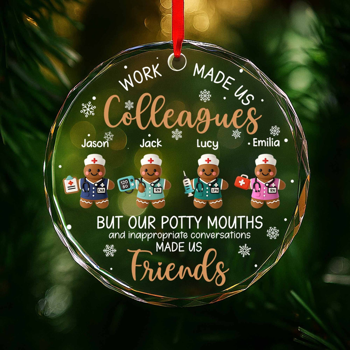 Work Made Us Colleagues, Medical Gingerbread Figures