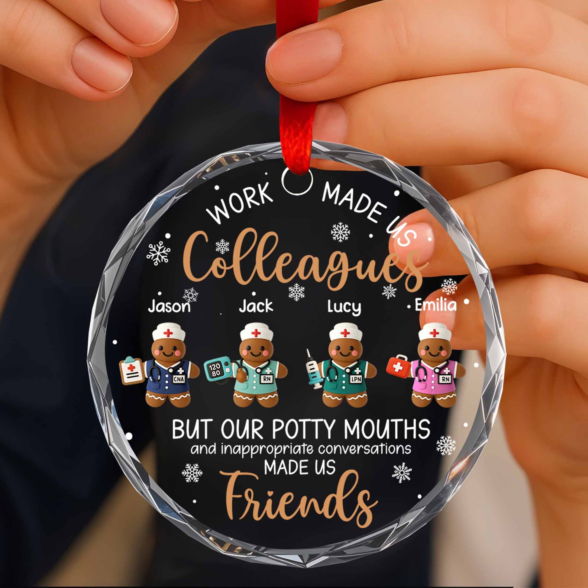 Work Made Us Colleagues, Medical Gingerbread Figures