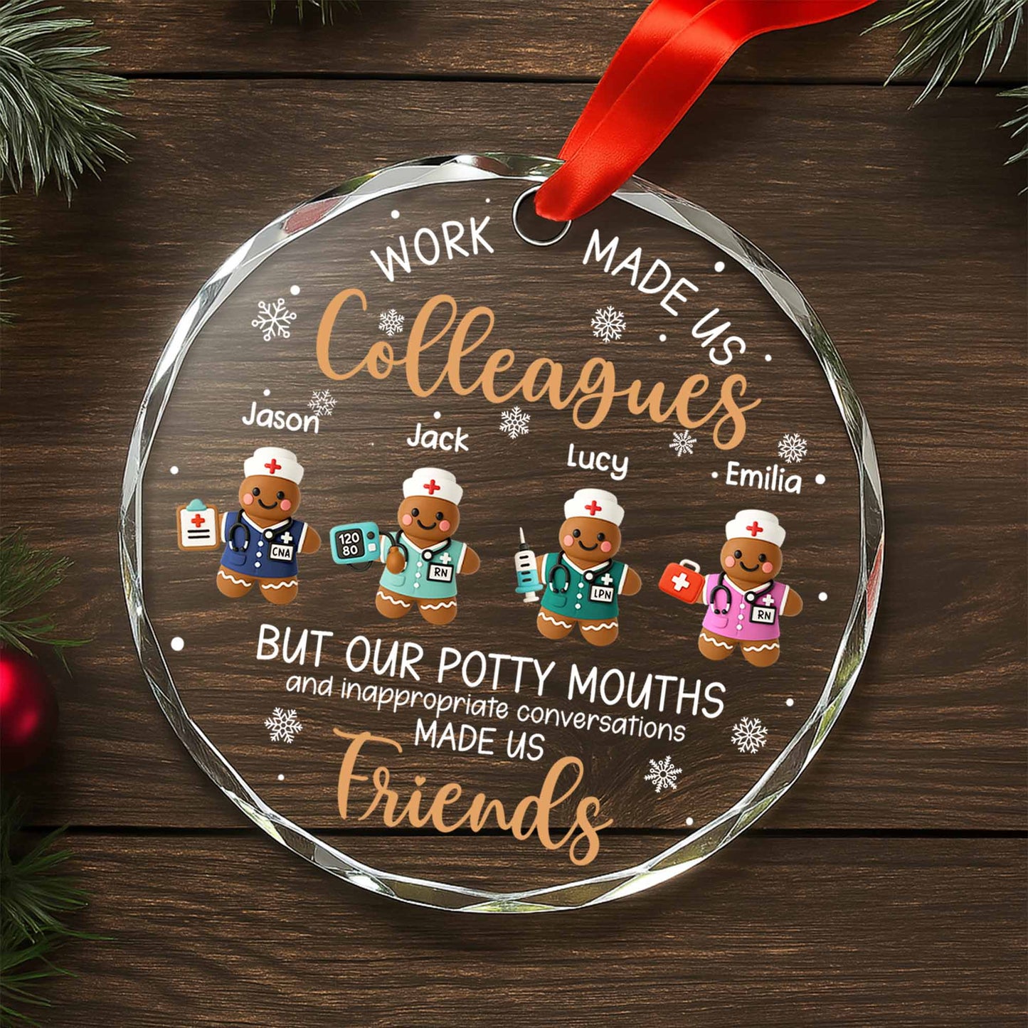 Work Made Us Colleagues, Medical Gingerbread Figures