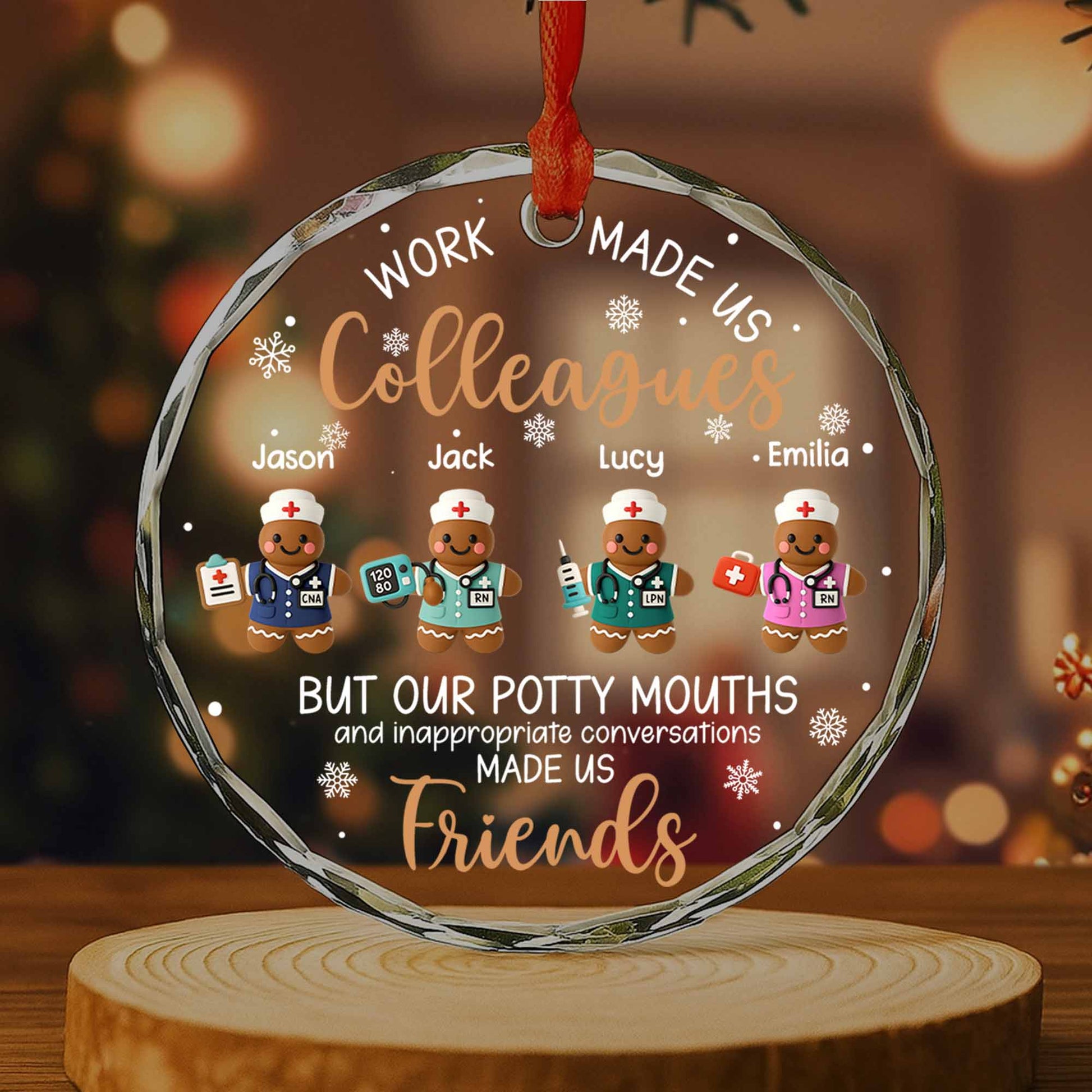 Work Made Us Colleagues, Medical Gingerbread Figures