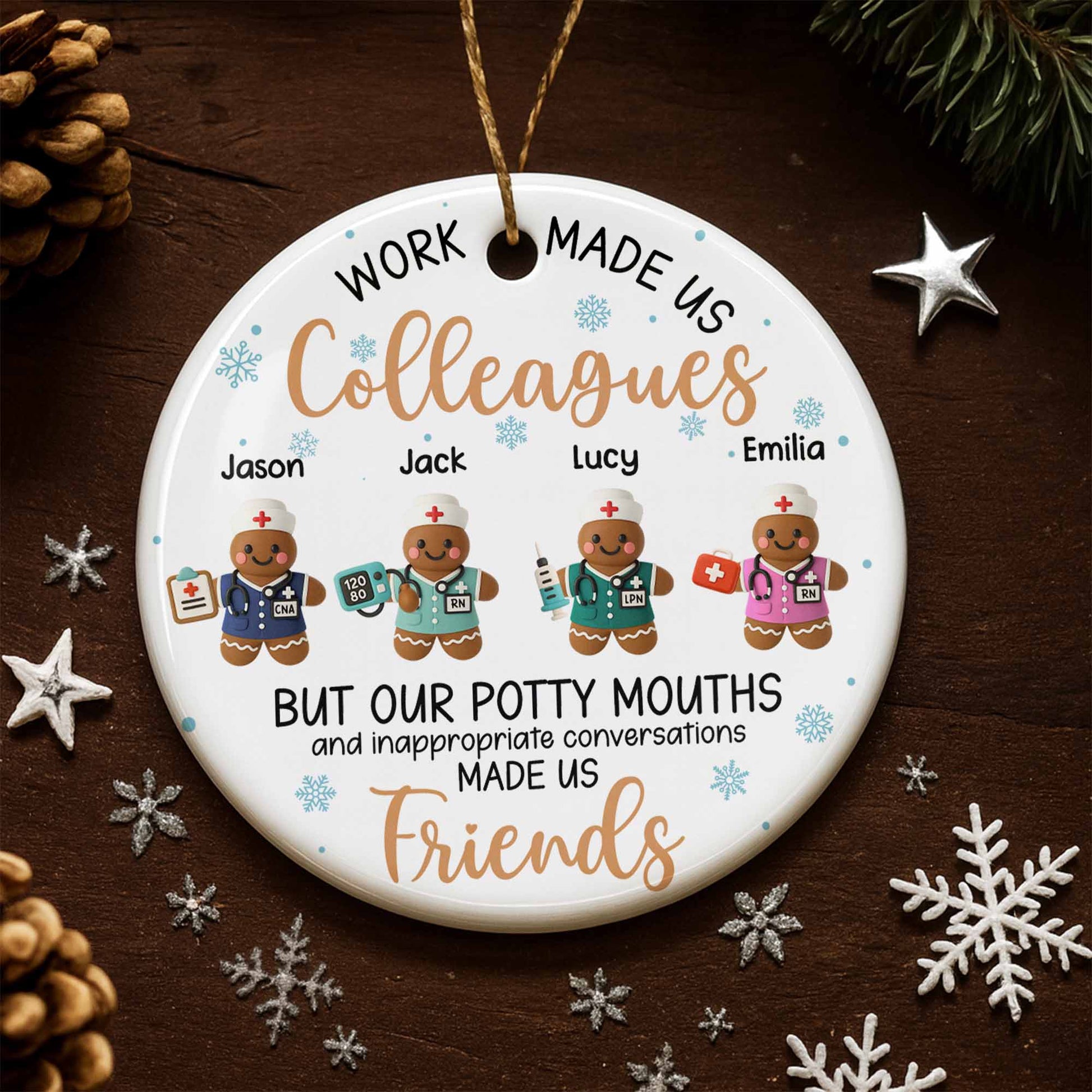 Work Made Us Colleagues, Friends With Gingerbread Nurses