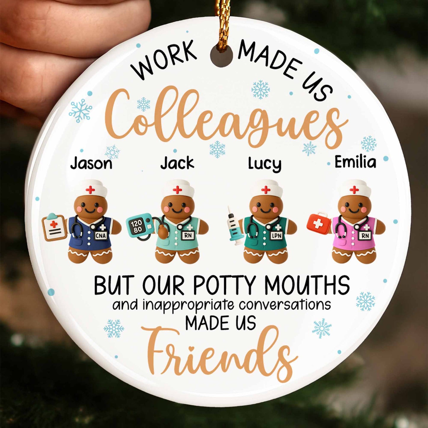 Work Made Us Colleagues, Friends With Gingerbread Nurses