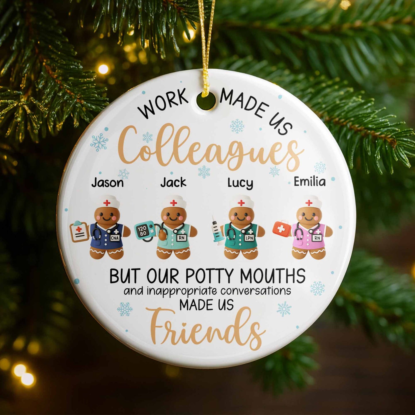 Work Made Us Colleagues, Friends With Gingerbread Nurses