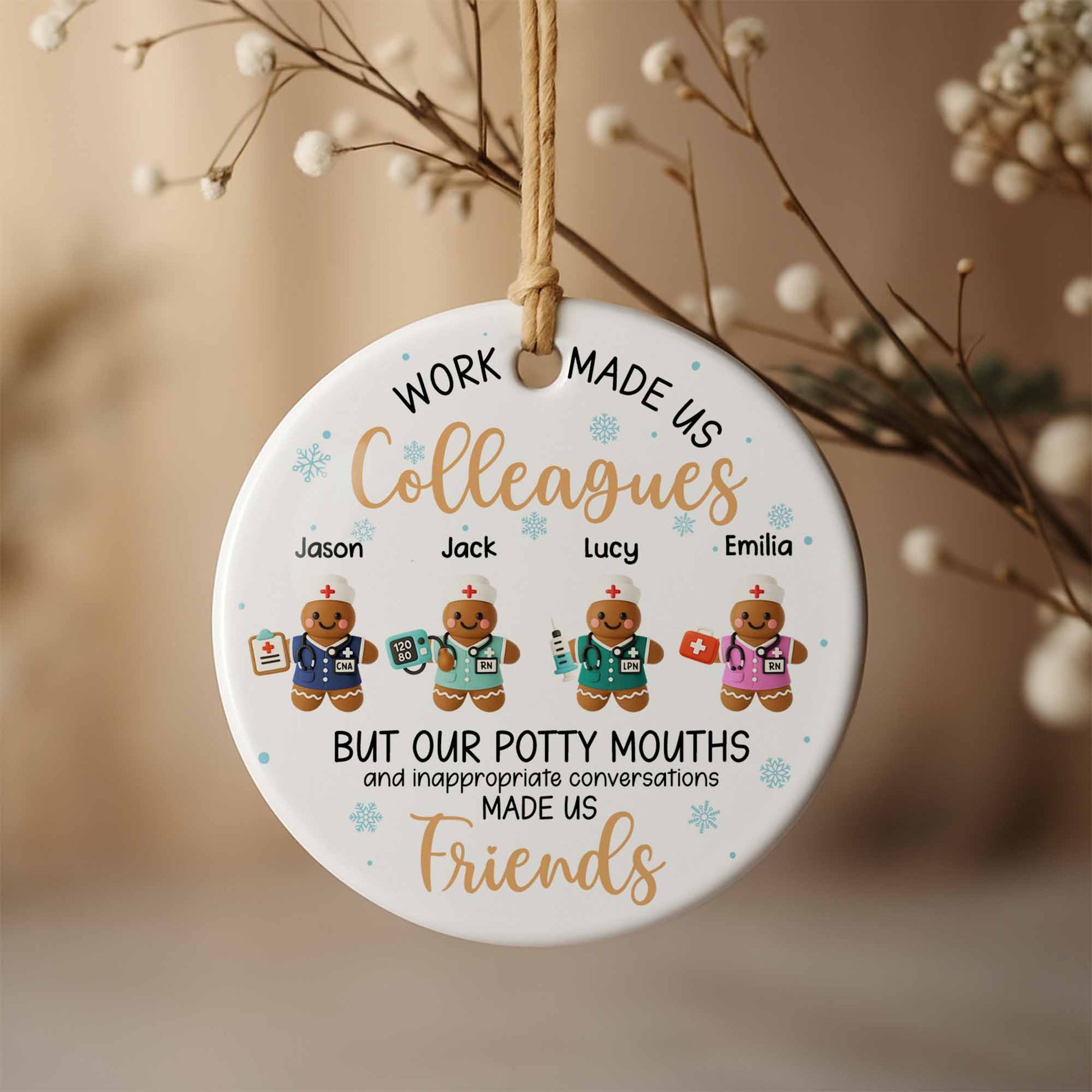 Work Made Us Colleagues, Friends With Gingerbread Nurses