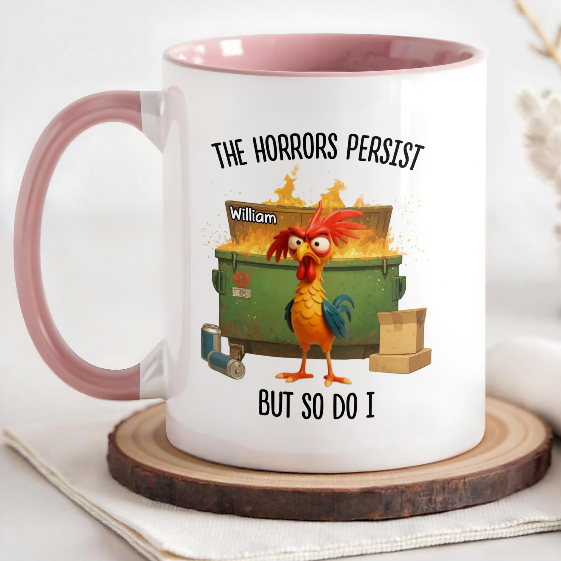 The Horrors Persist But So Do I, Rooster And Suitcase