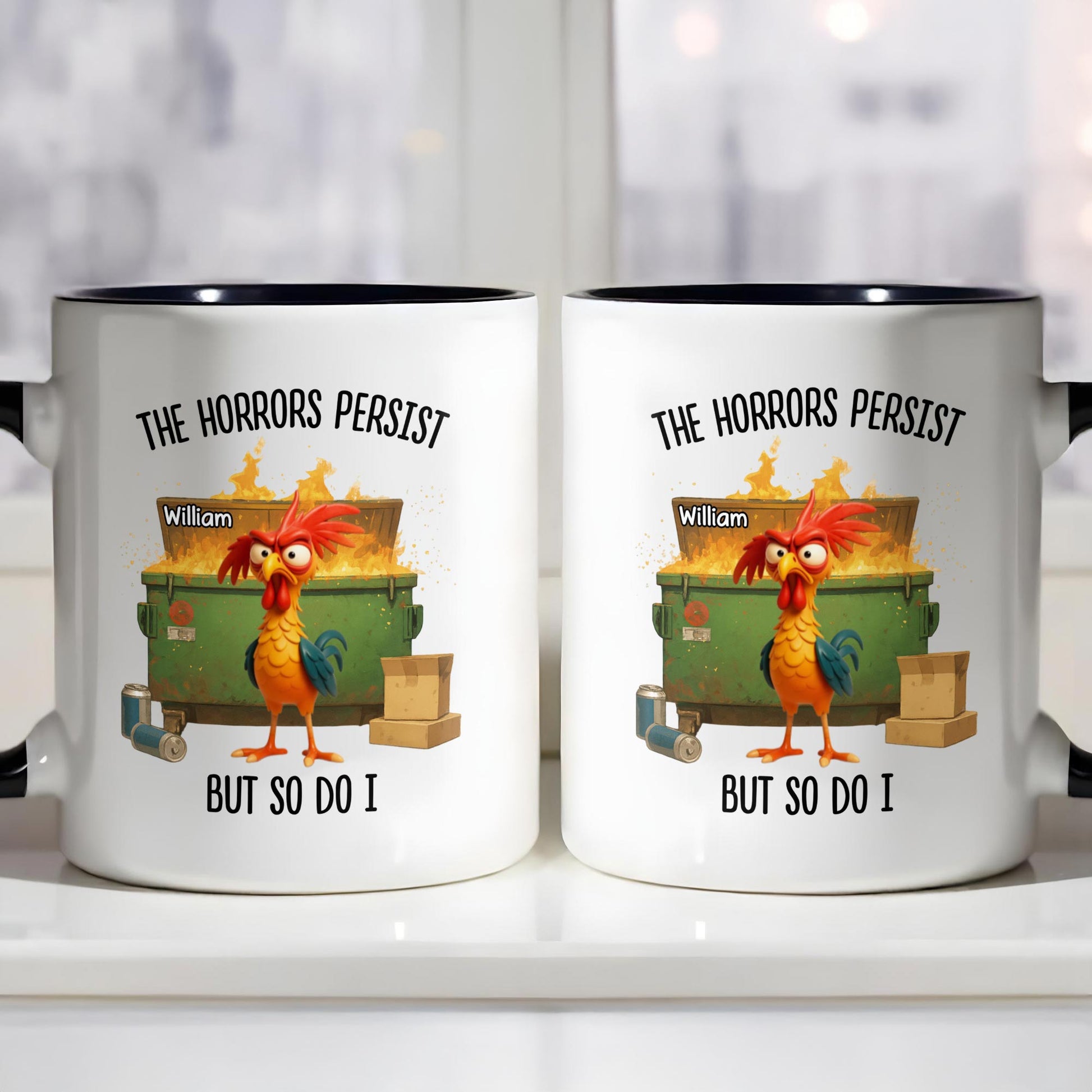 The Horrors Persist But So Do I, Rooster And Suitcase