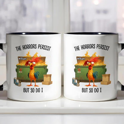 The Horrors Persist But So Do I, Rooster And Suitcase