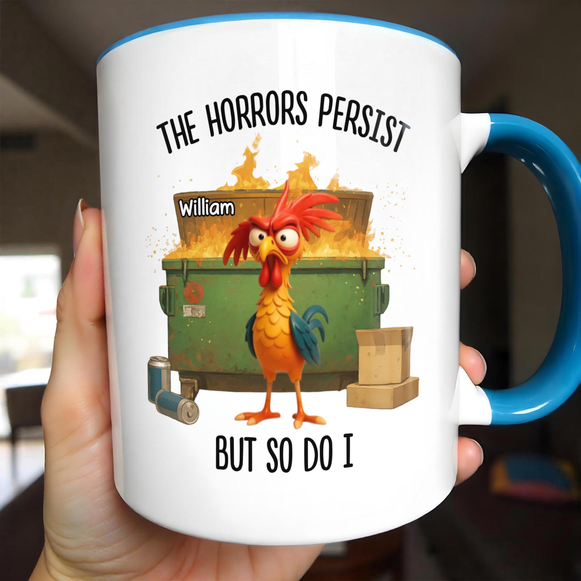 The Horrors Persist But So Do I, Rooster And Suitcase