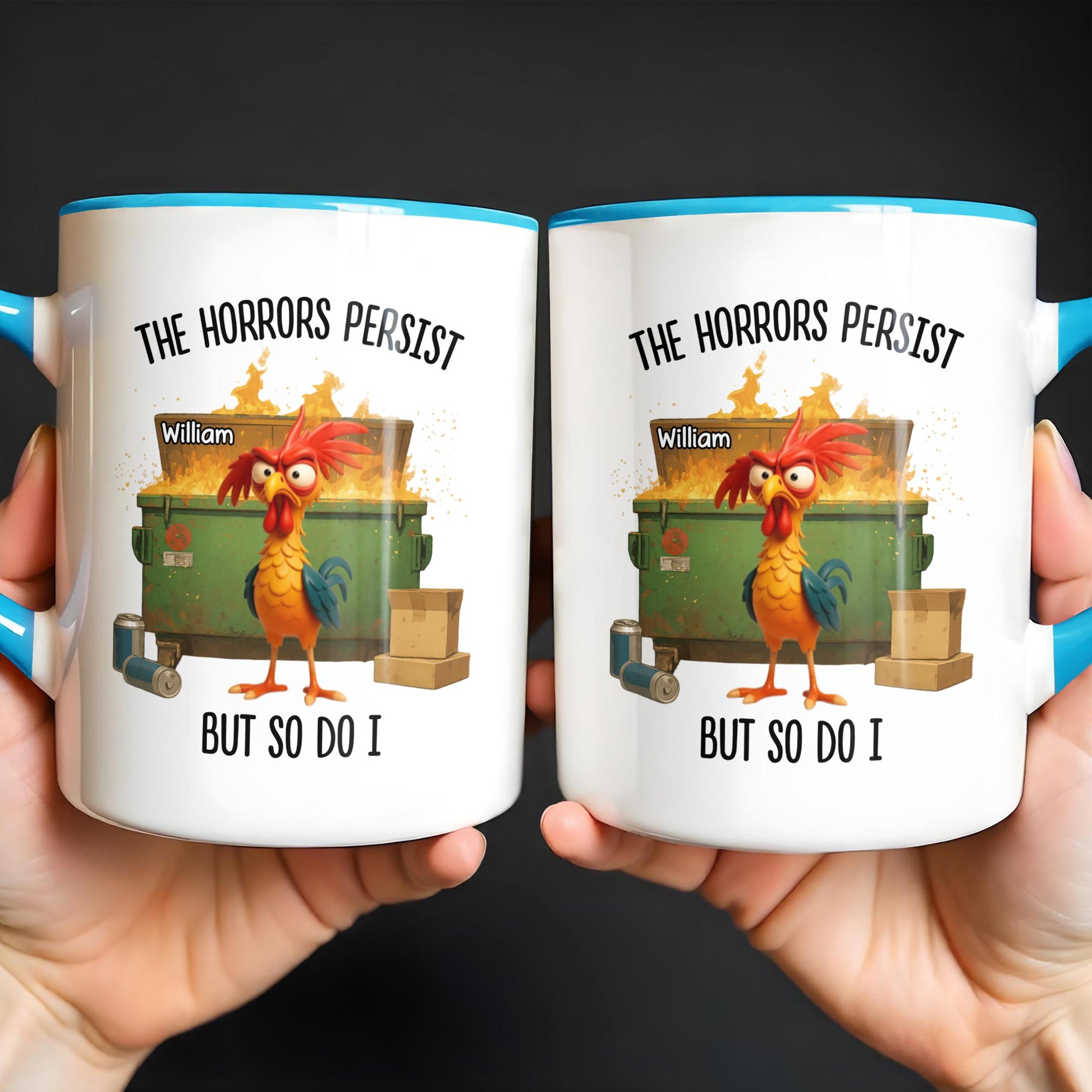 The Horrors Persist But So Do I, Rooster And Suitcase