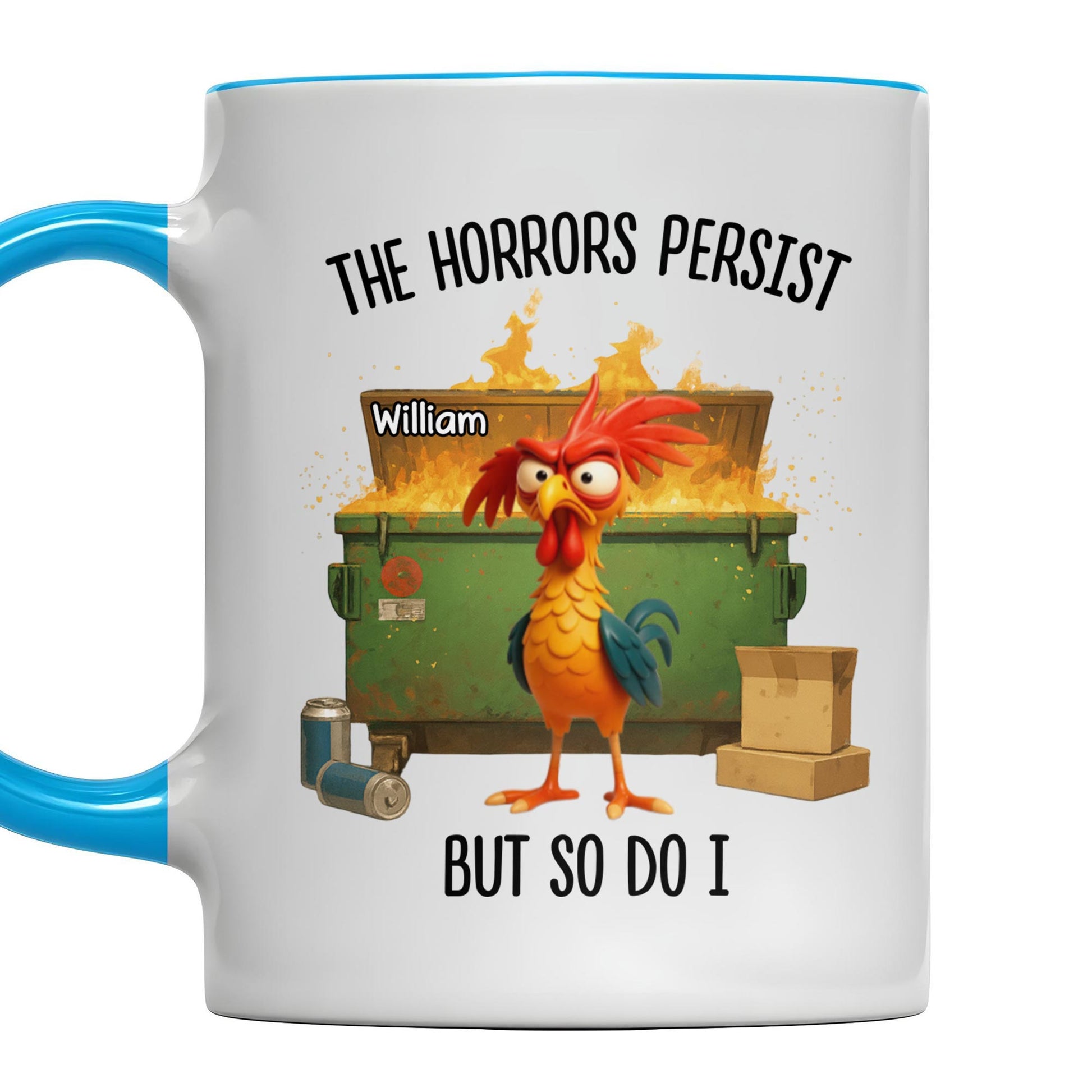 The Horrors Persist But So Do I, Rooster And Suitcase