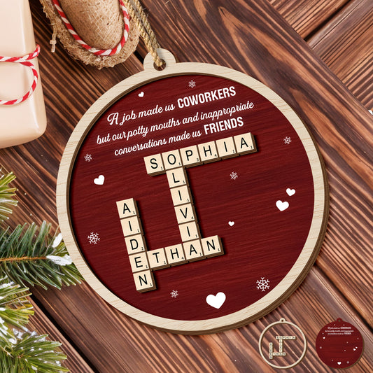 A Job Made Us Coworkers But Friends, Hearts And Snowflakes