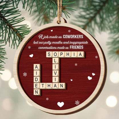 A Job Made Us Coworkers But Friends, Hearts And Snowflakes