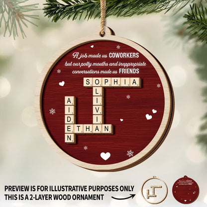 A Job Made Us Coworkers But Friends, Hearts And Snowflakes