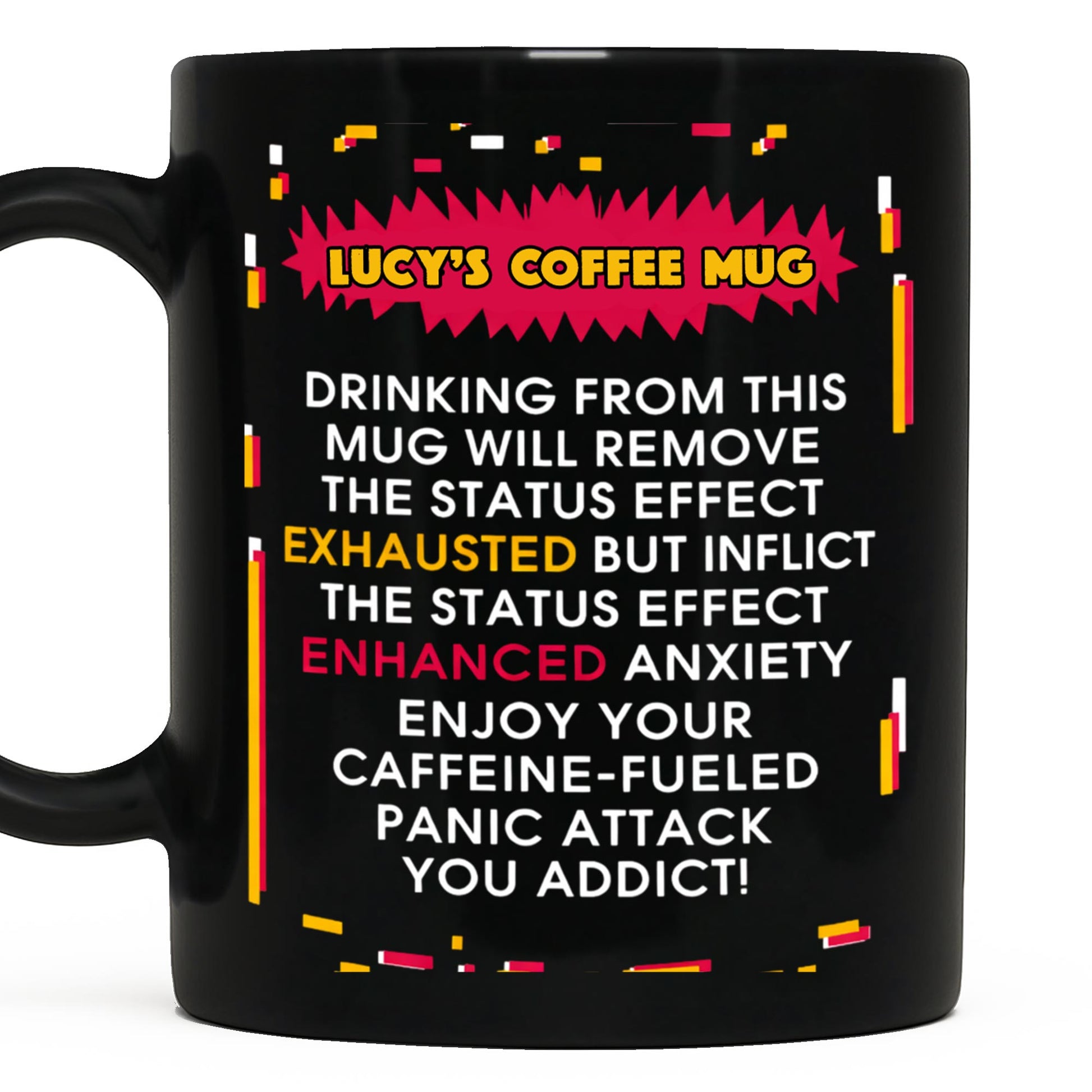 Drinking From This Mug Will Remove Exhausted Status Effect Glitch Text