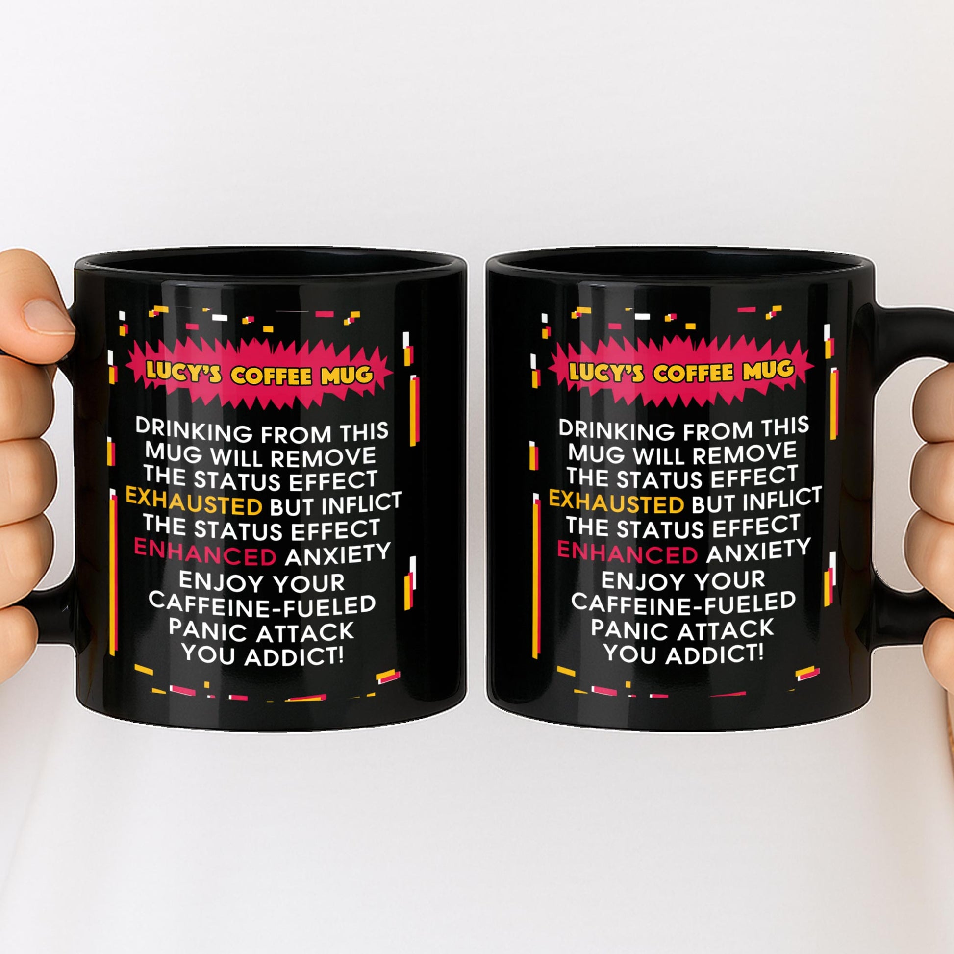 Drinking From This Mug Will Remove Exhausted Status Effect Glitch Text