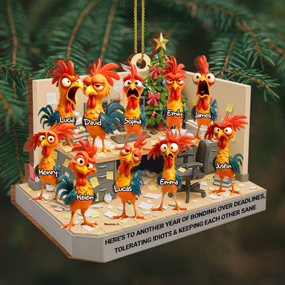 Here's To Another Year Of Bonding, Chickens Office Celebration