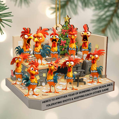 Here's To Another Year Of Bonding, Chickens Office Celebration