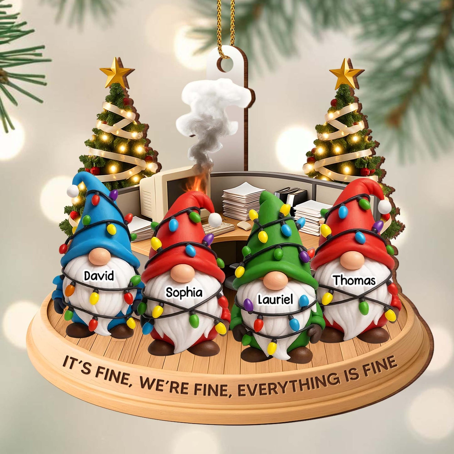 It's Fine, We're Fine, Everything Is Fine Christmas Gnome
