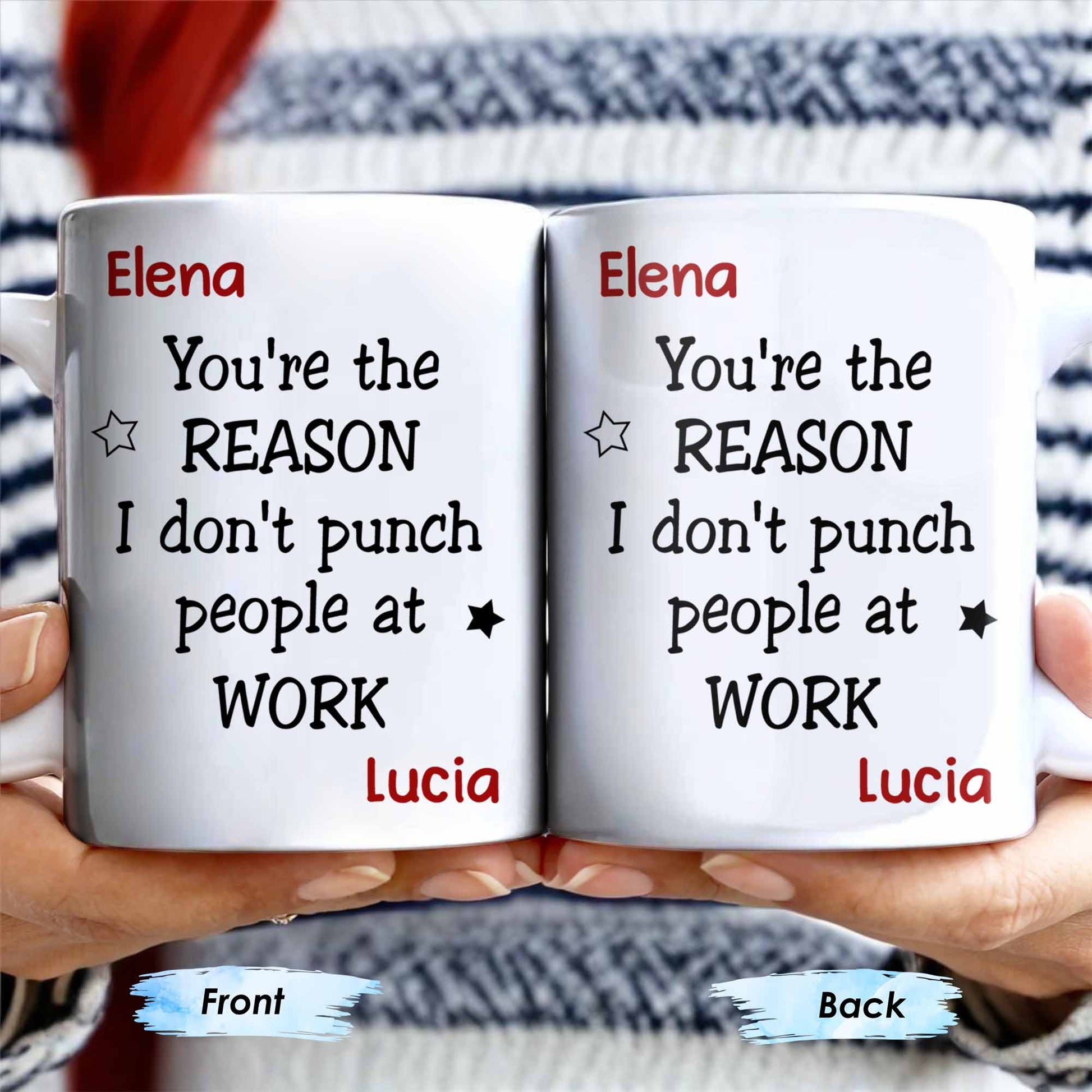 You're The Reason I Don't [Heart] People At Work Mug