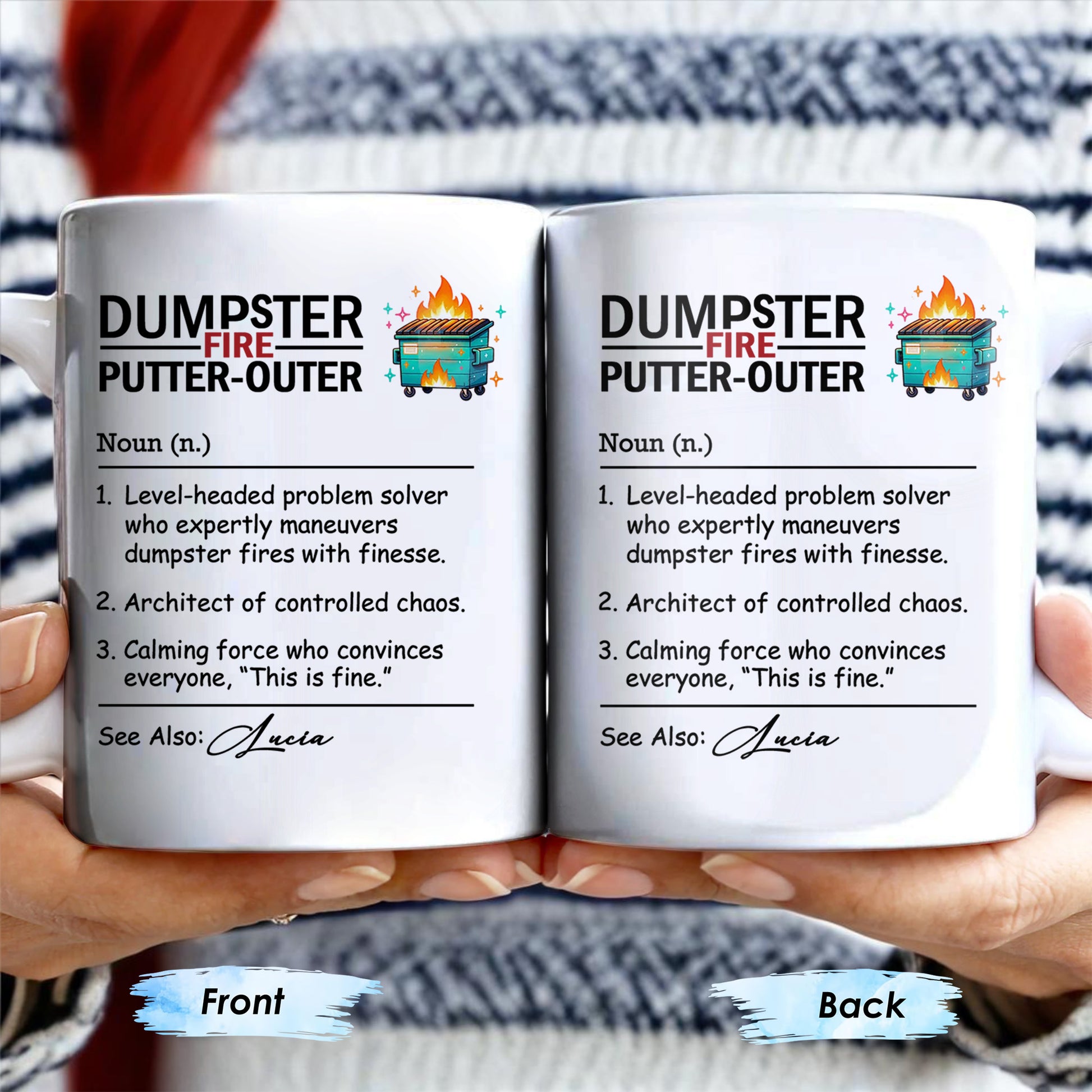 Dumpster Fire Putter-Outer For Colleagues And Friends