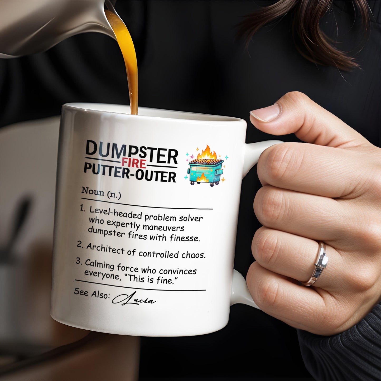 Dumpster Fire Putter-Outer For Colleagues And Friends