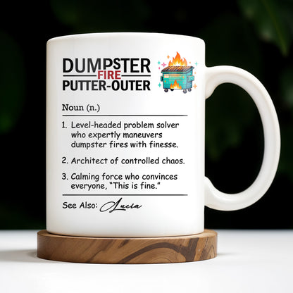 Dumpster Fire Putter-Outer For Colleagues And Friends