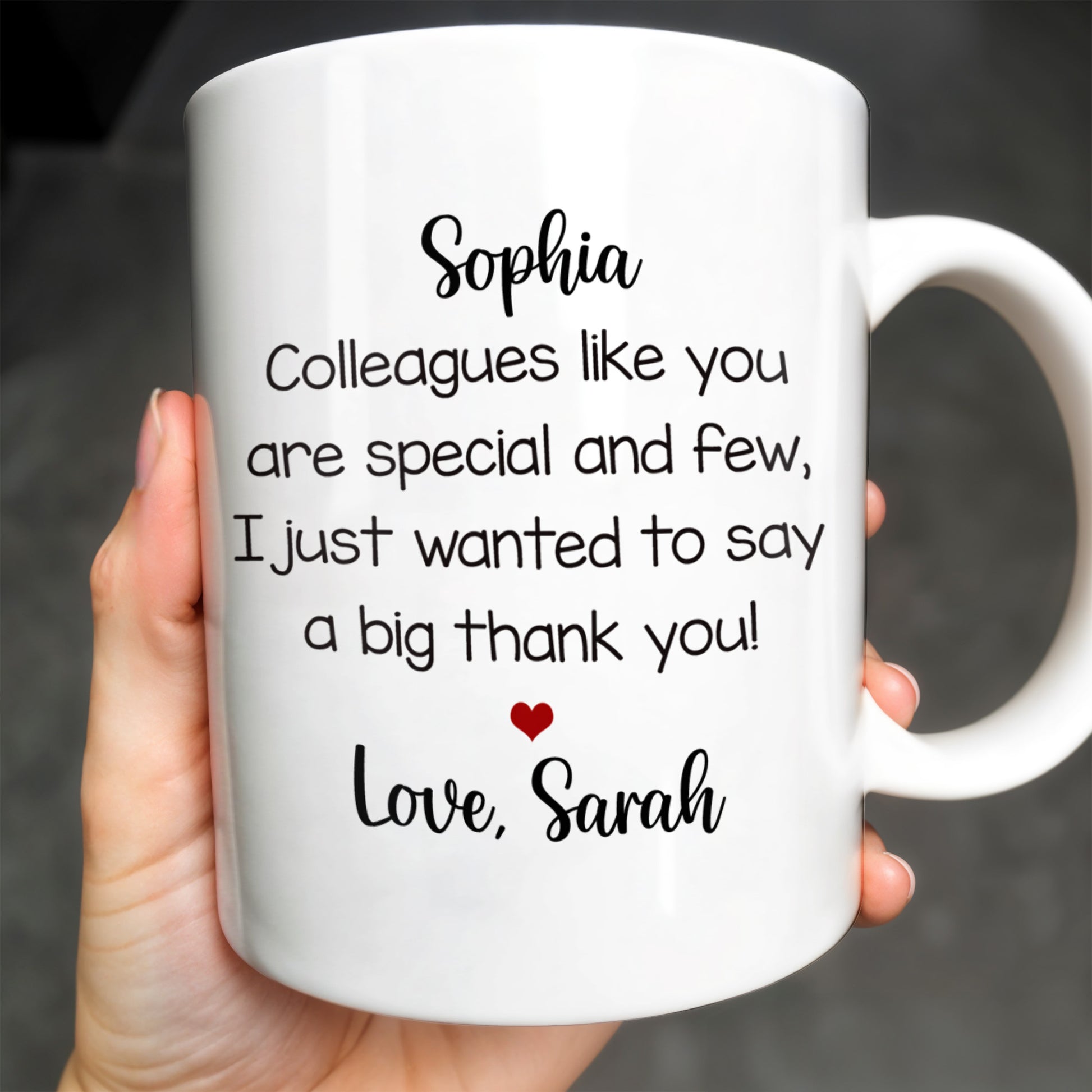 Thank You Colleague Special And Few With Heart