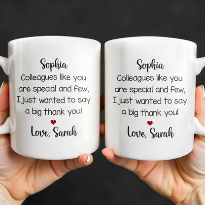 Thank You Colleague Special And Few With Heart