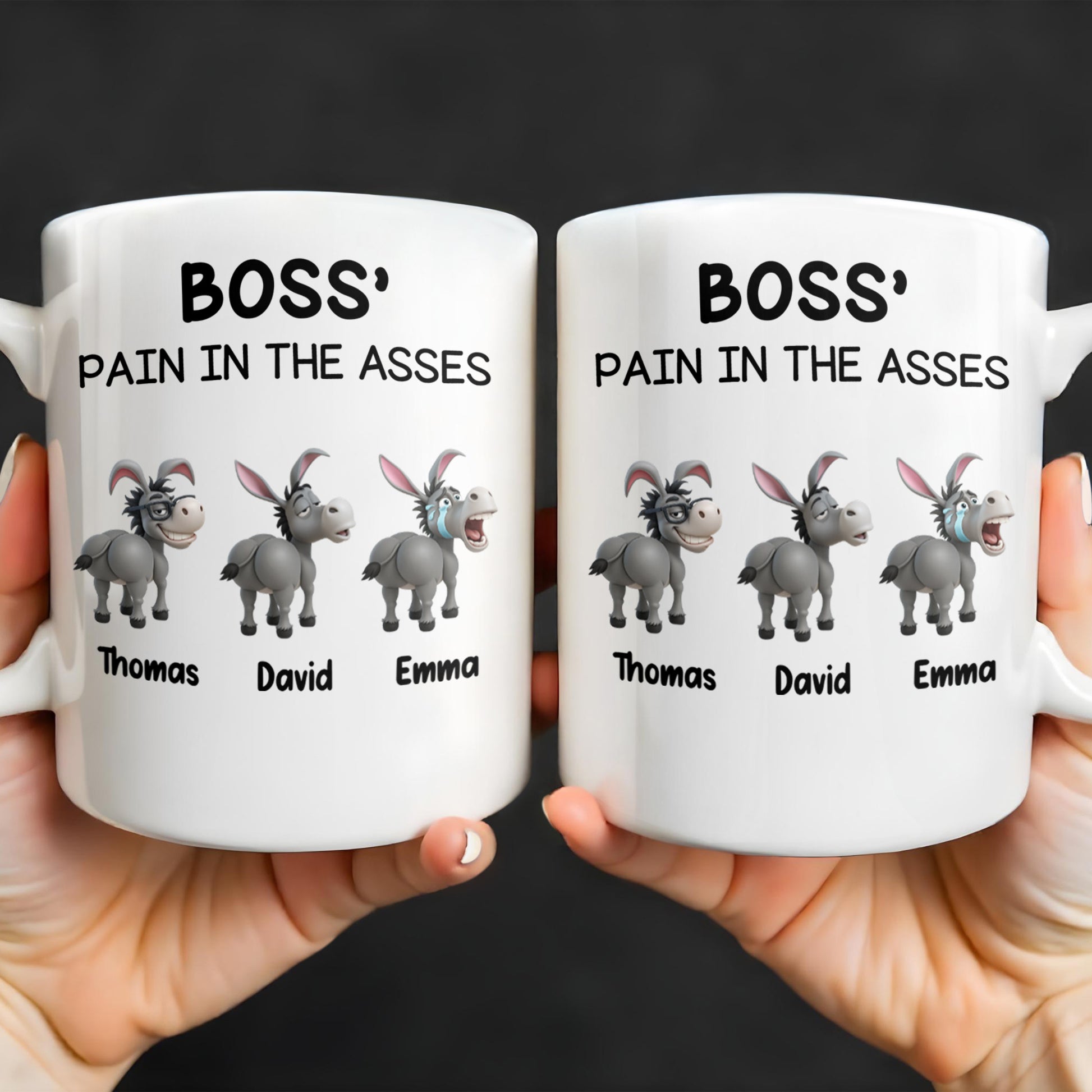 Boss' Pain In The Asses Featuring Playful Donkeys