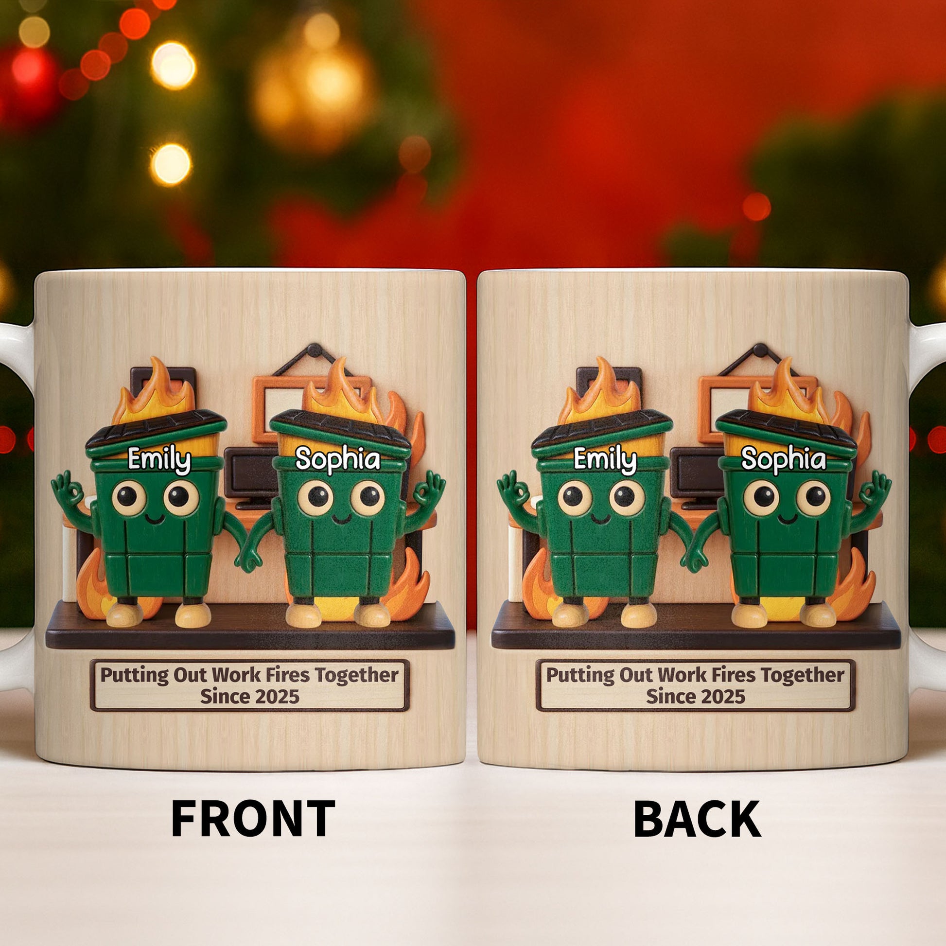 Putting Out Work Fires Together, Cartoon Fire Extinguishers