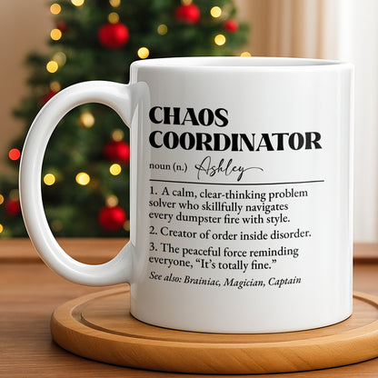 Chaos Coordinator, Definition Text Design