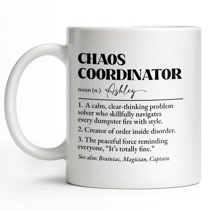 Chaos Coordinator, Definition Text Design