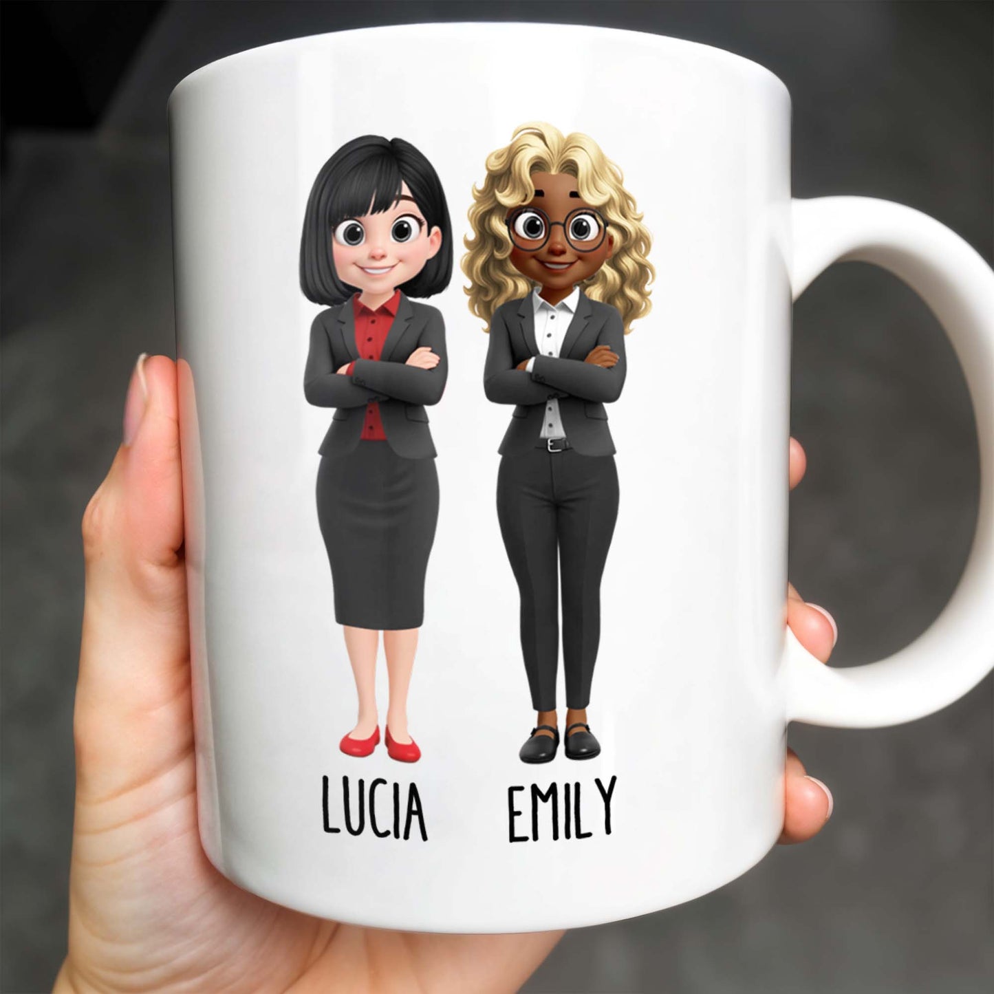 Thanks For Being My Coworker, Fun Coworker Appreciation - Personalized Custom Coffee Mug - COL126_MG