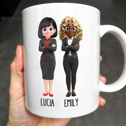 Thanks For Being My Coworker, Fun Coworker Appreciation - Personalized Custom Coffee Mug - COL126_MG