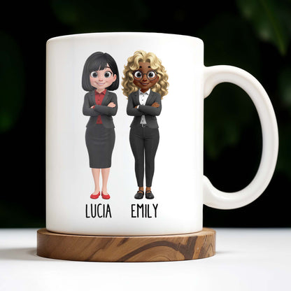 Thanks For Being My Coworker, Fun Coworker Appreciation - Personalized Custom Coffee Mug - COL126_MG